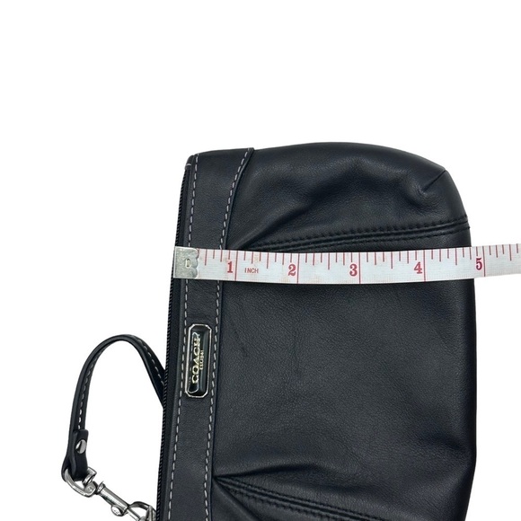 COACH Black Leather Wristlet - Picture 7 of 8